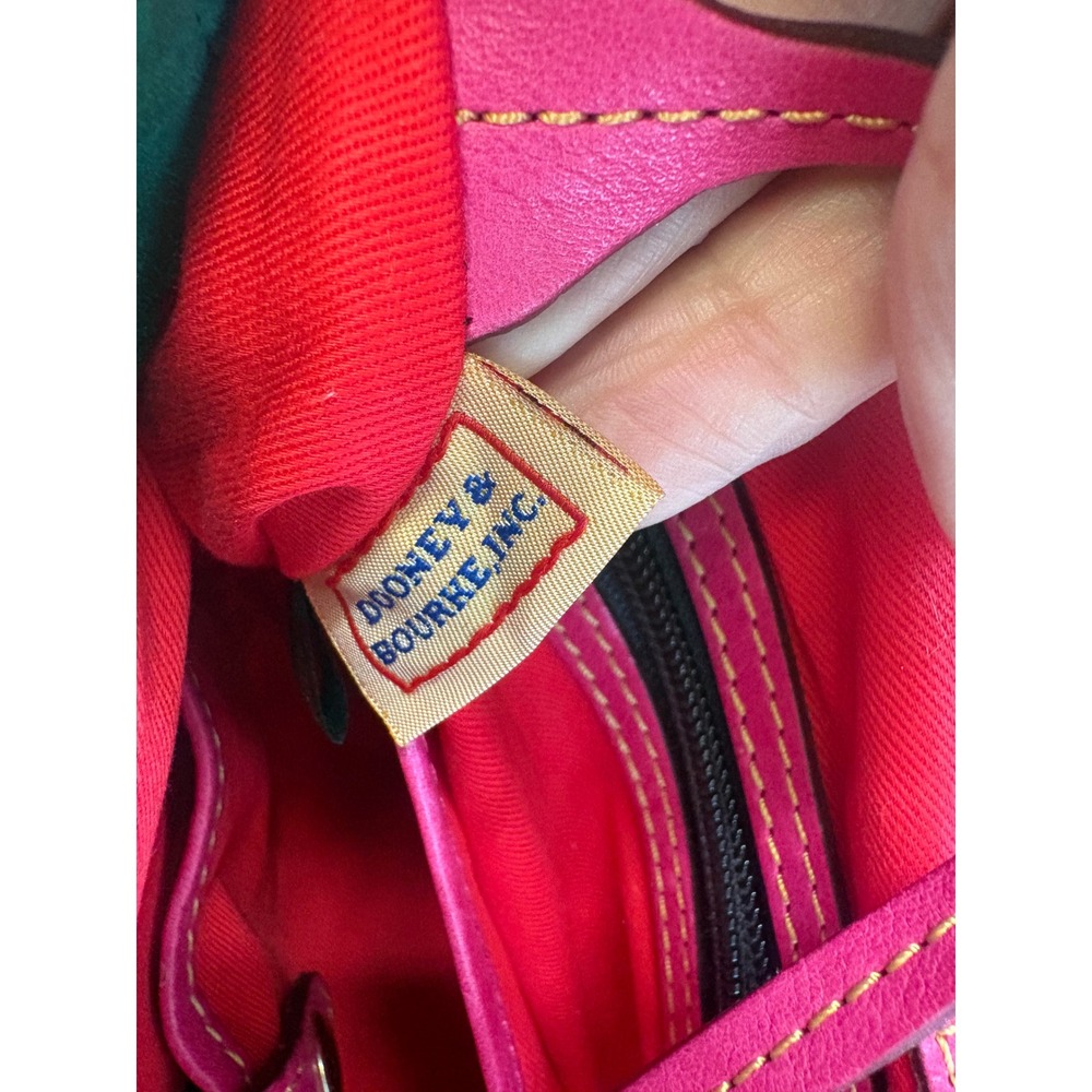 Dooney & Bourke‎ Florentine Satchel Hot Pink Leather Crossbody - Picture 5 of 11